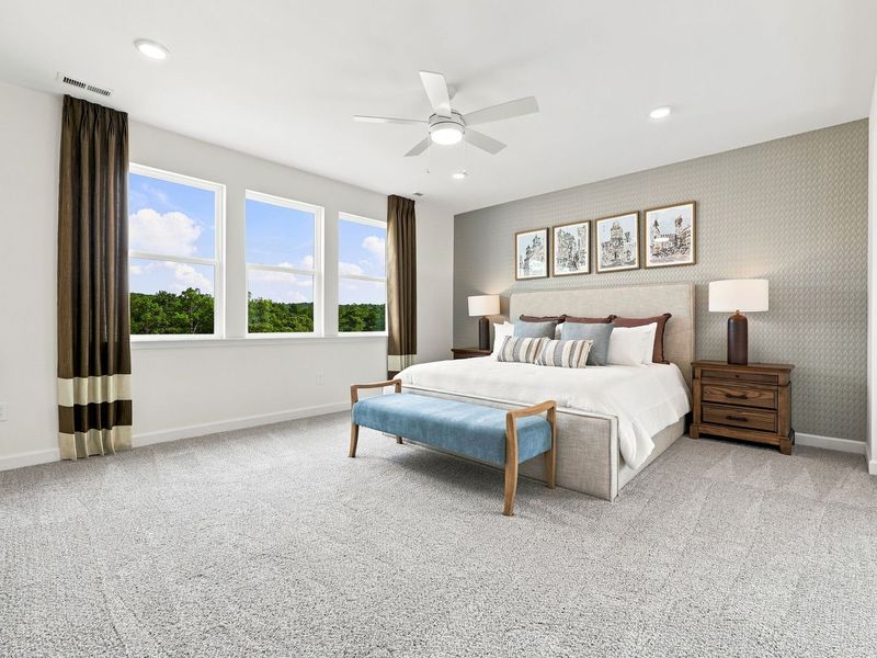 Furnished interior in a model home at Montrose in Aberdeen (Image 37).