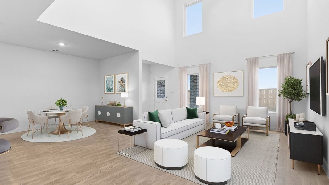 Furnished interior in a model home at Emberly in Beasley (Image 25).