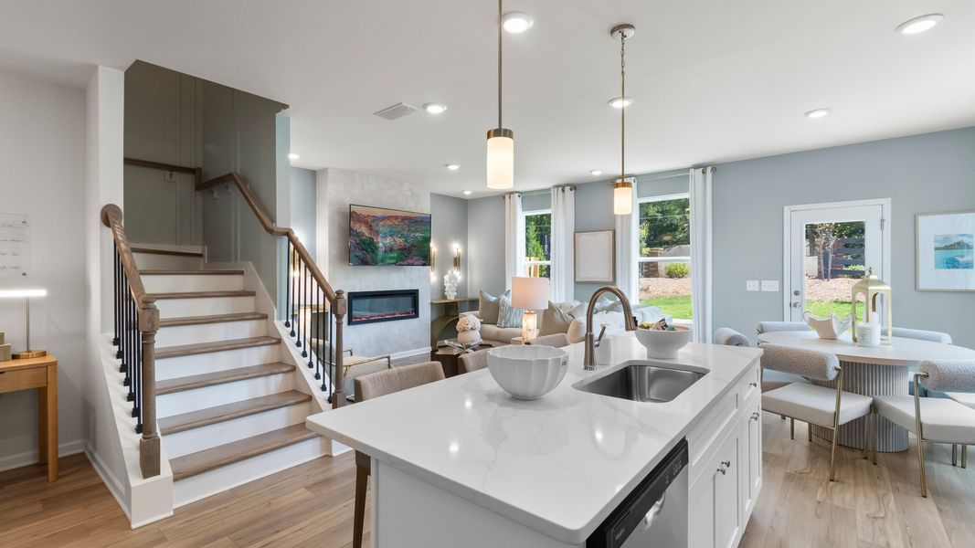 Furnished interior in a model home at Auburn Ridge in Riverdale (Image 6).