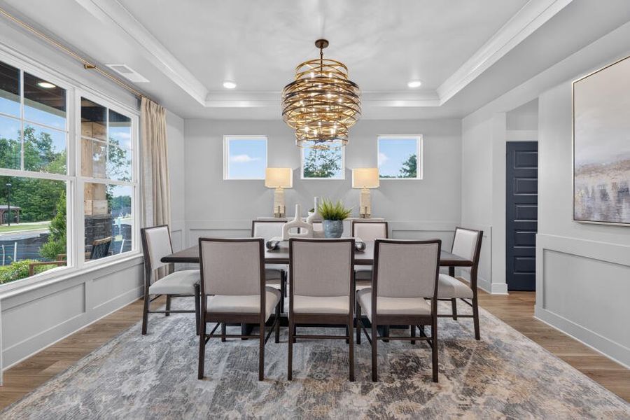 Furnished interior in a model home at Arbor West in Dawsonville (Image 6).