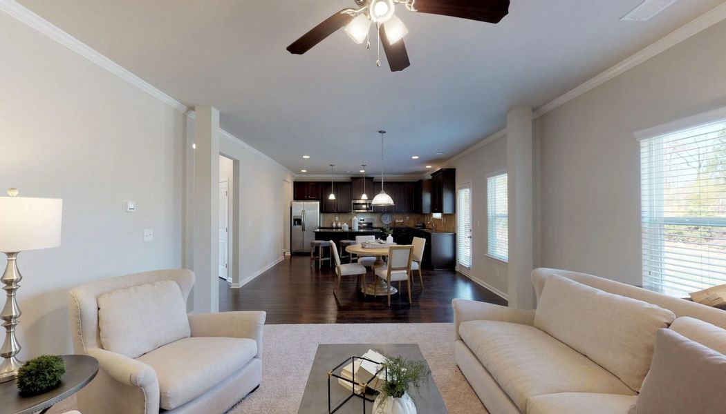 Furnished interior in a model home at Westbury in Griffin (Image 24).