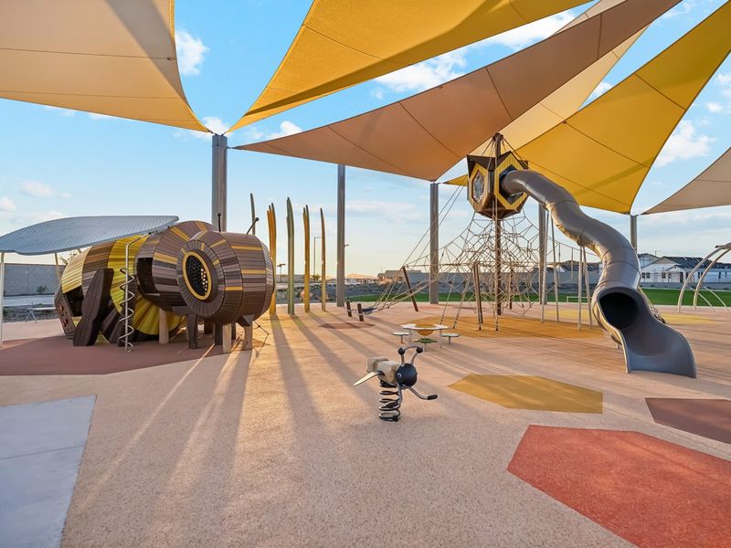 A group of airplanes in a swinger. A group of airplanes in a swinger.