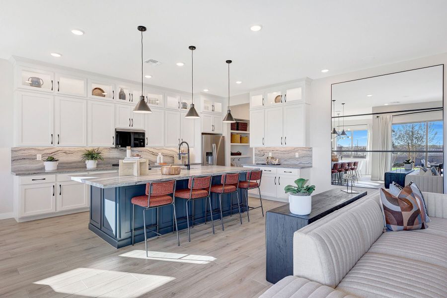 Furnished interior in a model home at Tavira at Twin Peaks in Marana (Image 4).