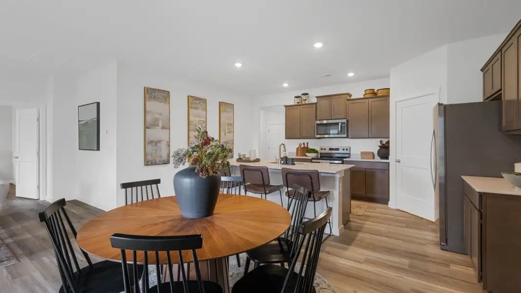 Furnished interior in a model home at The Hideaway at Edgestone in Ooltewah (Image 16).