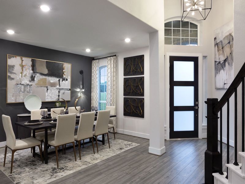 Furnished interior in a model home at Massey Oaks - Estate Series in Pearland (Image 14). Furnished interior in a model home at Massey Oaks - Estate Series in Pearland (Image 14).