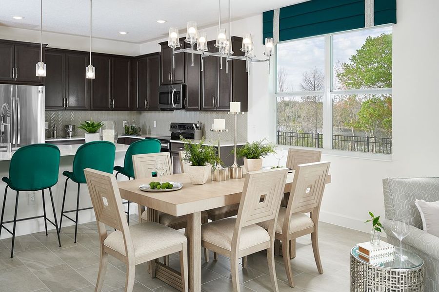 Furnished interior in a model home at Cypress Park Estates in Haines City (Image 45).