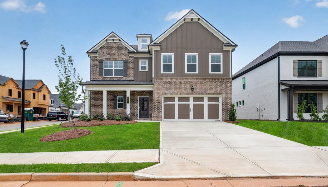 Front exterior of a home in the Greenefield community, located in Cartersville, GA (Image 7). Front exterior of a home in the Greenefield community, located in Cartersville, GA (Image 7).