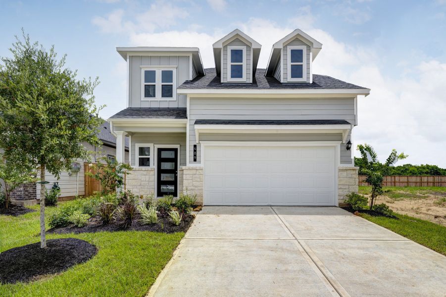 Front exterior of a home in the Pinemoor community, located in Magnolia, TX (Image 8). Front exterior of a home in the Pinemoor community, located in Magnolia, TX (Image 8).