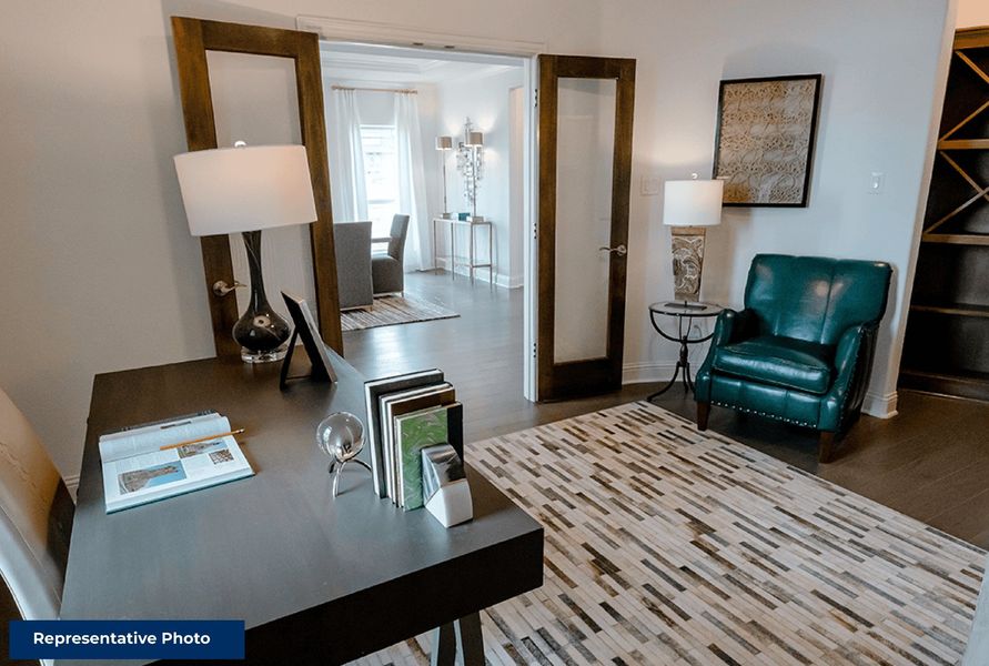 Furnished interior in a model home at Llano Springs in Fort Worth (Image 2). Furnished interior in a model home at Llano Springs in Fort Worth (Image 2).