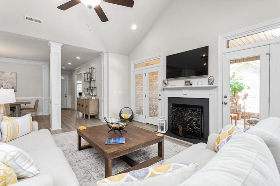 Furnished interior in a model home at Northborough in Colfax (Image 58).
