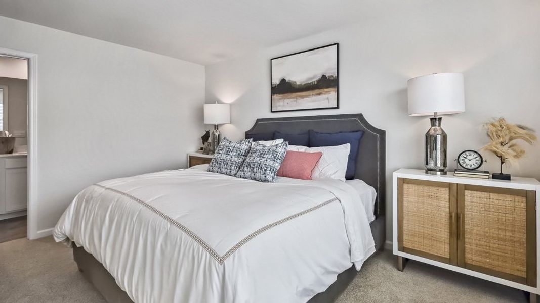 Furnished interior in a model home at The Townes at Honeycutt Oaks in Angier (Image 36).