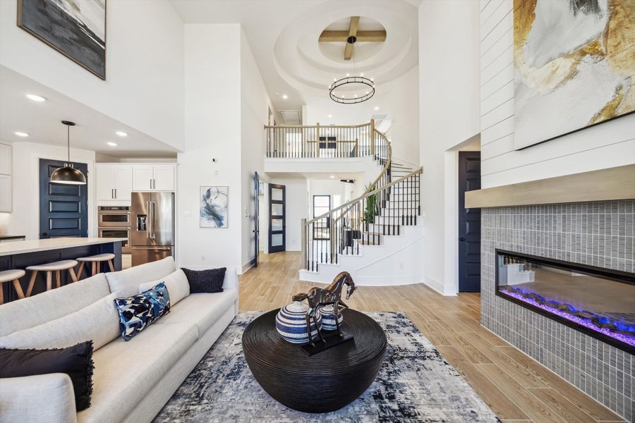 Furnished interior in a model home at Brookewater - 55' in Rosenberg (Image 14).