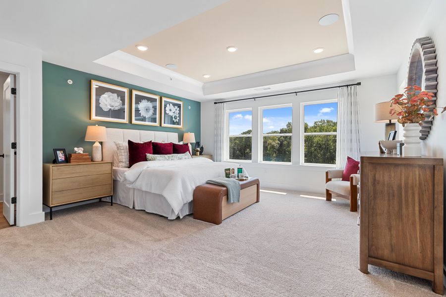 Furnished interior in a model home at Grandview Terrace in Canton (Image 3).