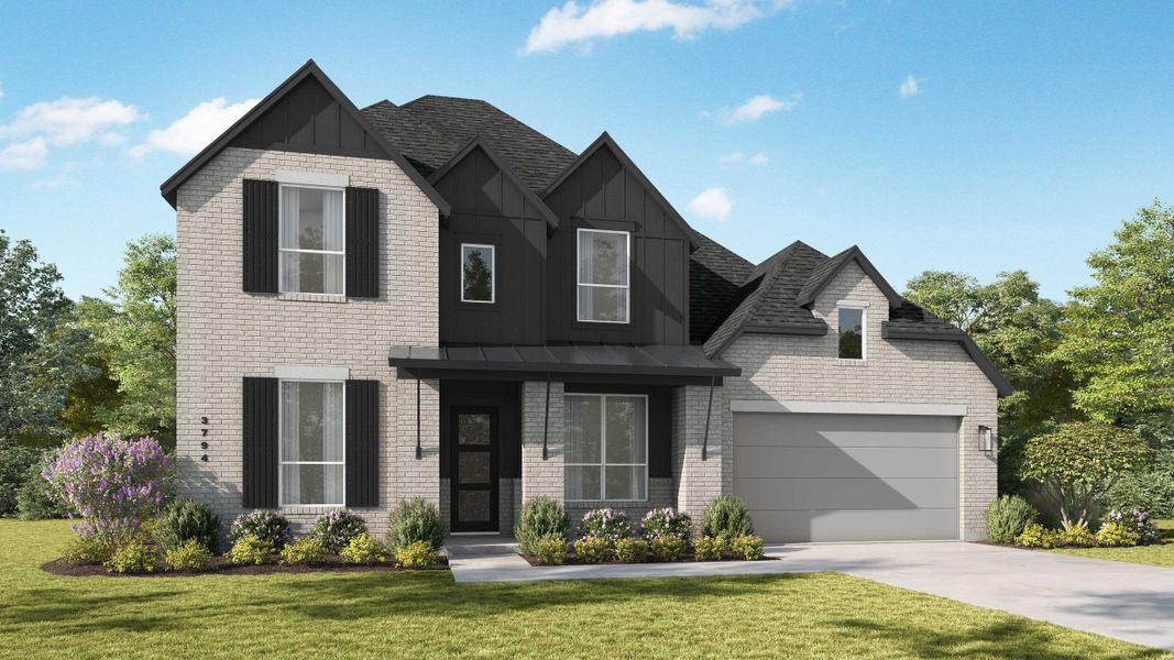 Street view of homes within the Meraki master-planned community in Forney, TX (Image 12).