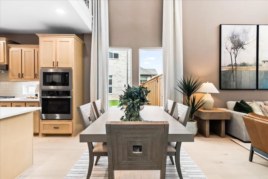 Furnished interior in a model home at The Reserve at Spiritas Ranch in Little Elm (Image 23).