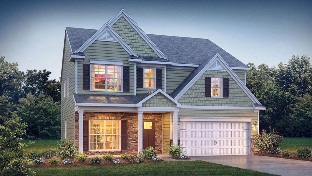 Front exterior of a home in the The Enclave at Old Fields community, located in Haw River, NC (Image 7). Front exterior of a home in the The Enclave at Old Fields community, located in Haw River, NC (Image 7).