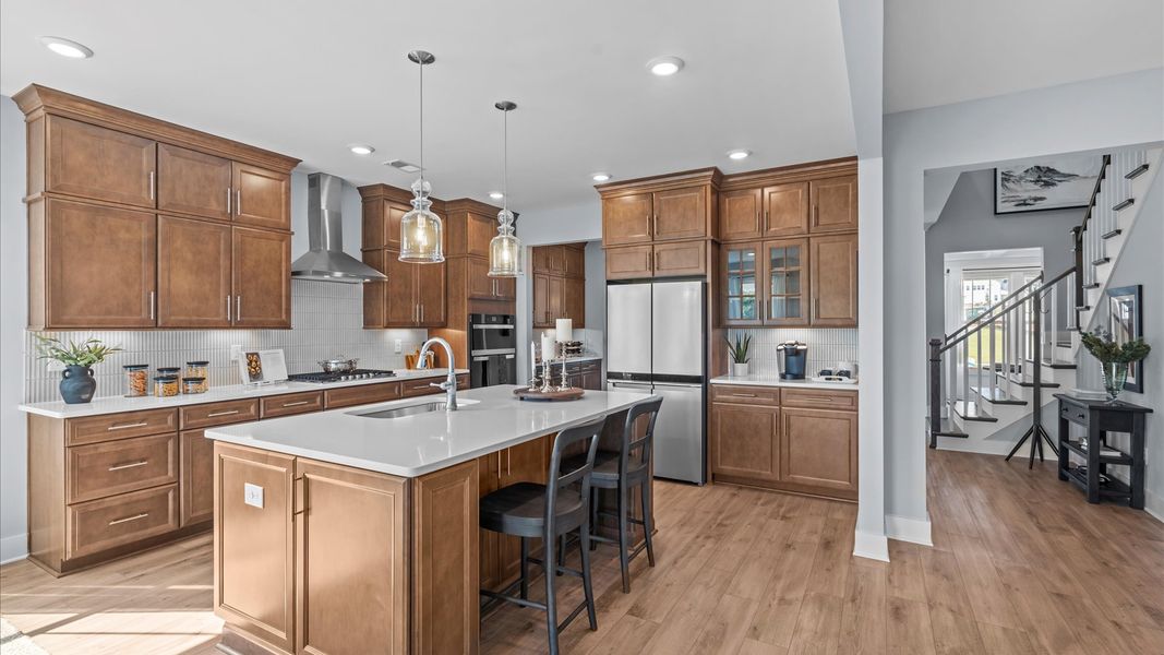 Furnished interior in a model home at Wells Crossing in Seneca (Image 33).