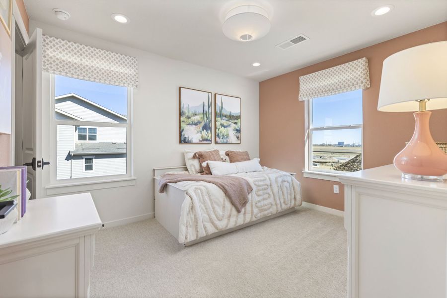 Furnished interior in a model home at Barefoot Lakes in Firestone (Image 42). Furnished interior in a model home at Barefoot Lakes in Firestone (Image 42).