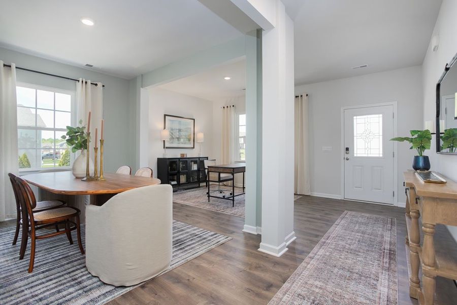 Furnished interior in a model home at Steeplegate Village in Trinity (Image 4).
