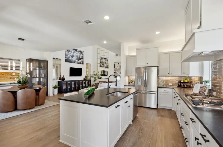 Furnished interior in a model home at Hazelwood 40' Series in Frisco (Image 8).