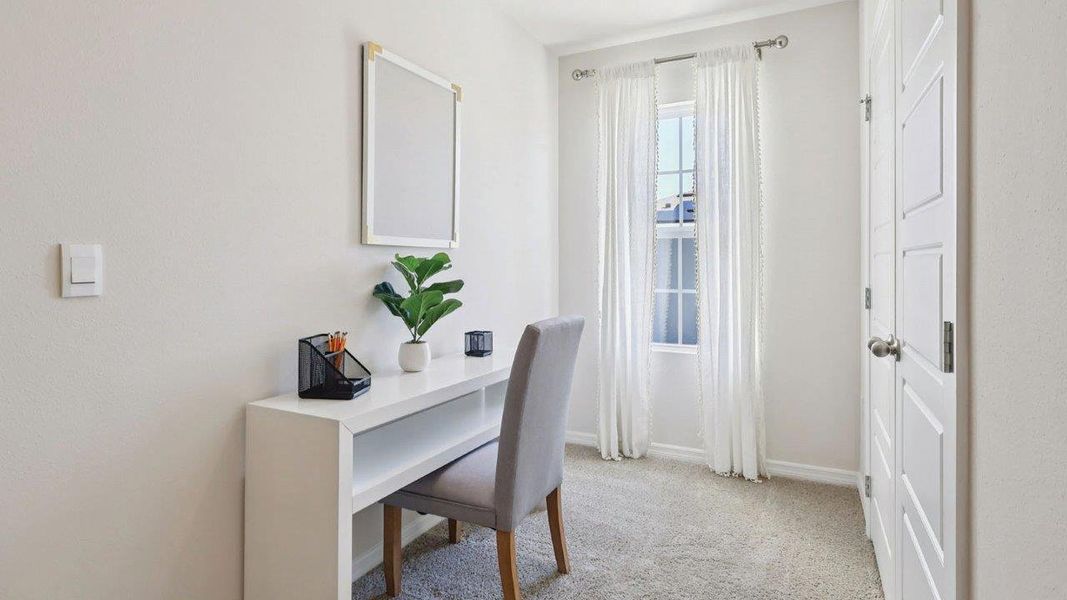 Furnished interior in a model home at Brentwood in Davenport (Image 30).