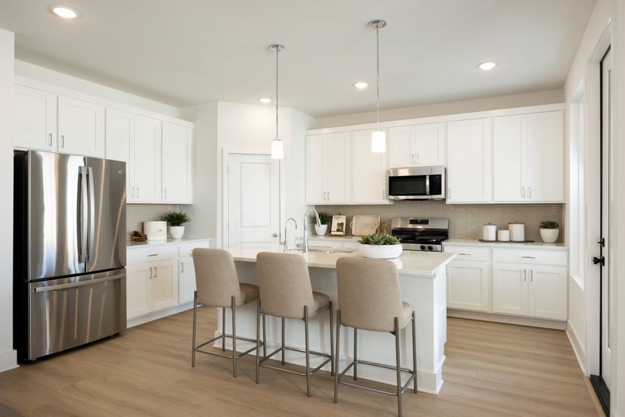 Furnished interior in a model home at Sage Collection – Freedom at Anthem in Kyle (Image 7). Furnished interior in a model home at Sage Collection – Freedom at Anthem in Kyle (Image 7).