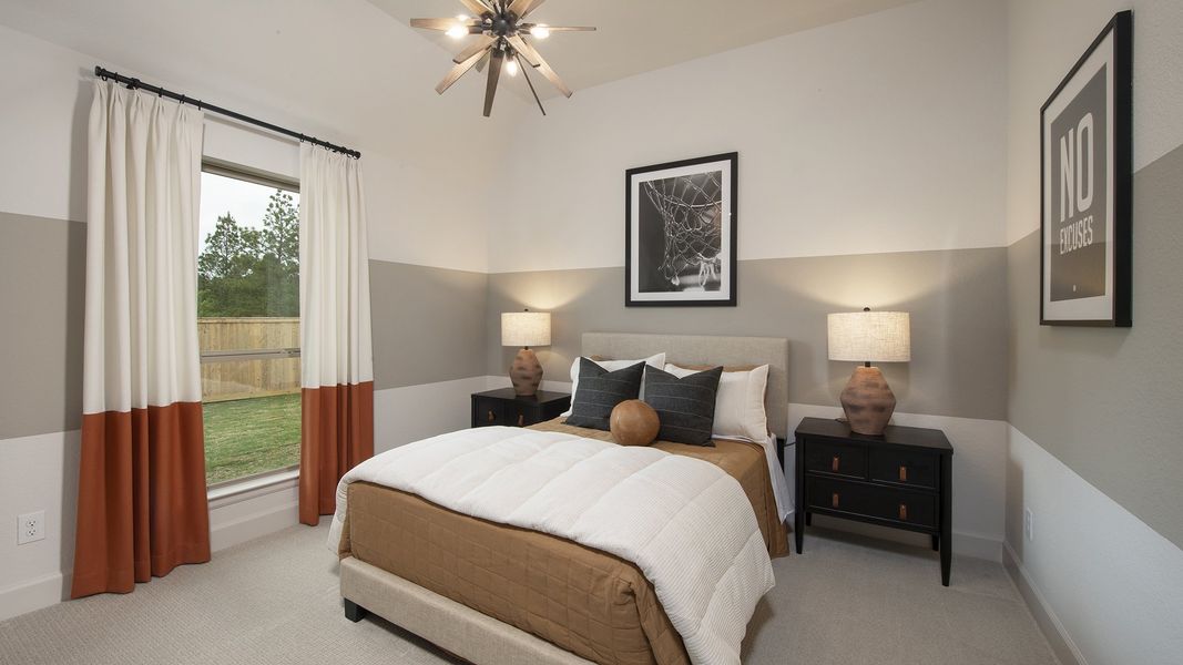 Furnished interior in a model home at Kresston 65' in Montgomery (Image 14).