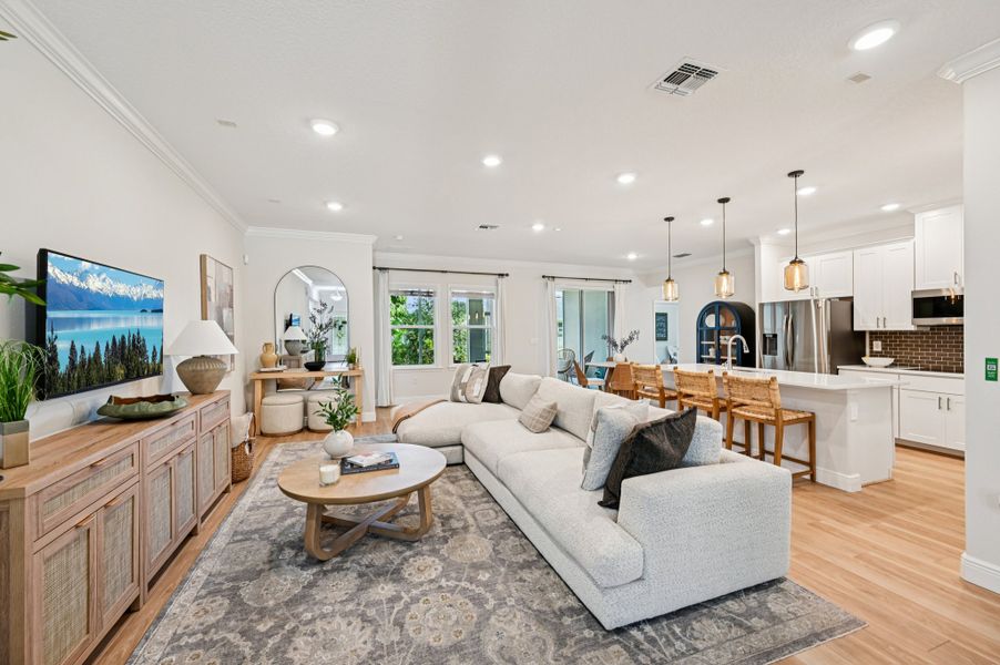 Furnished interior in a model home at Royal Highlands in Brooksville (Image 3).