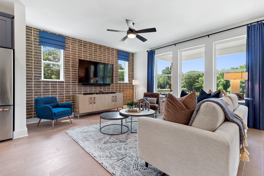 Furnished interior in a model home at Celesta in Scottdale (Image 8). Furnished interior in a model home at Celesta in Scottdale (Image 8).