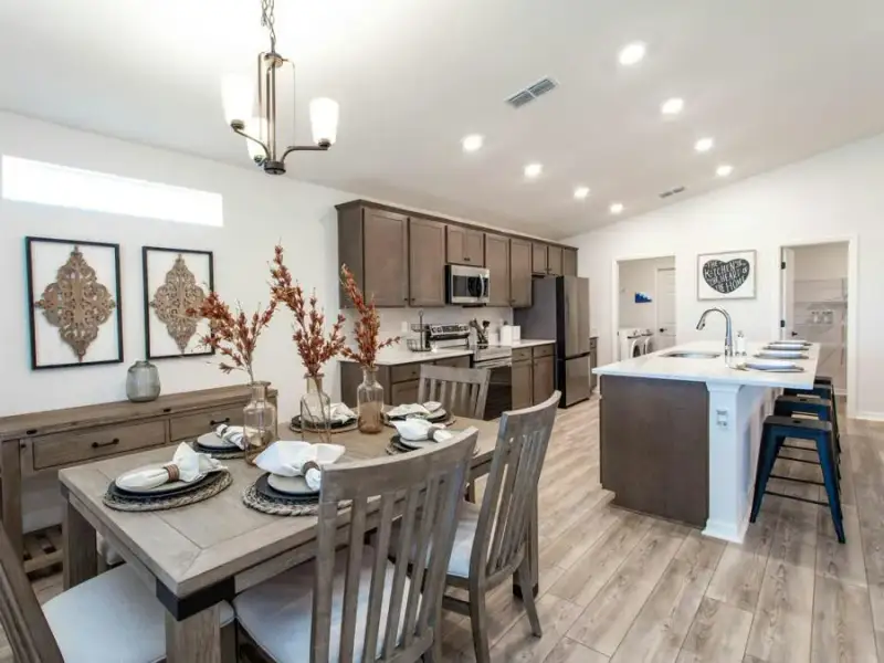 Enjoy desirable features, such as an eat-in dining space - Serendipity home plan Enjoy desirable features, such as an eat-in dining space - Serendipity home plan