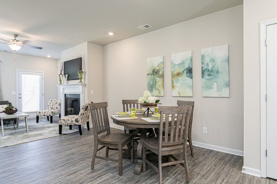 Furnished interior in a model home at The Cottages of Silvertown in Thomaston (Image 8).