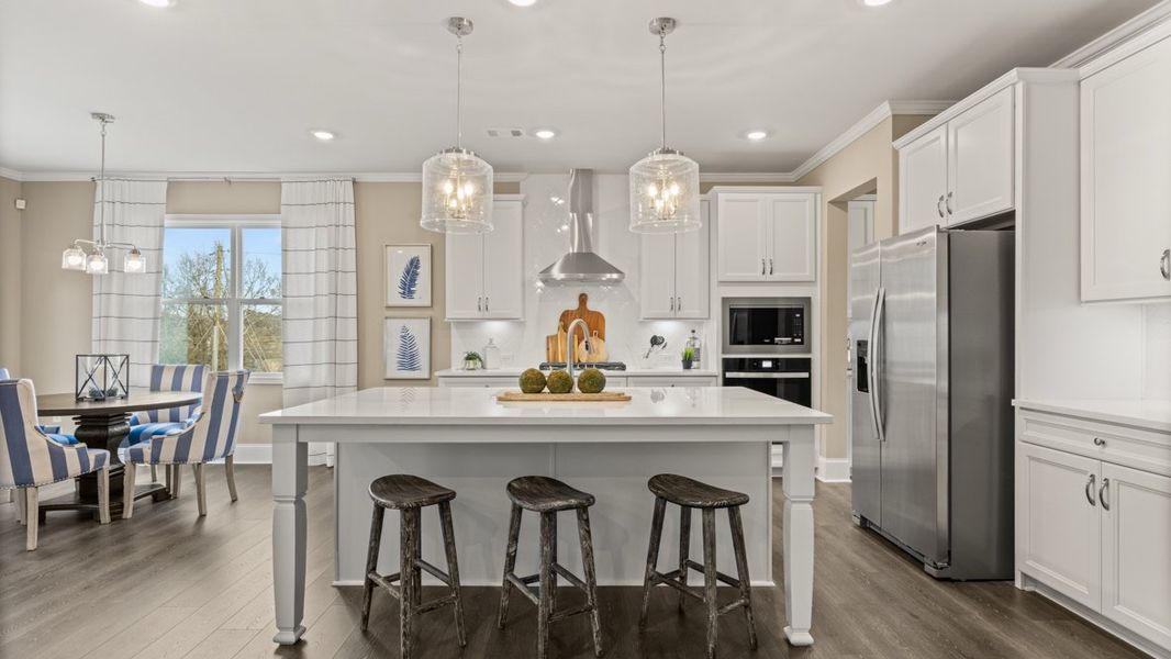 Furnished interior in a model home at Thalley Creek Estates in Cumming (Image 6).
