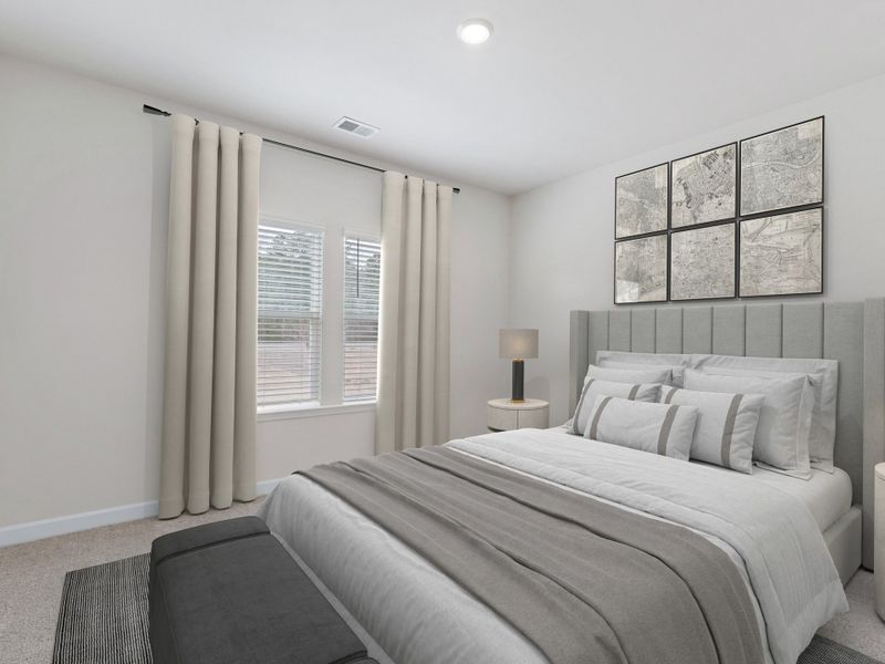 Furnished interior in a model home at Russell Grove - Willows Series in Charlotte (Image 6). Furnished interior in a model home at Russell Grove - Willows Series in Charlotte (Image 6).