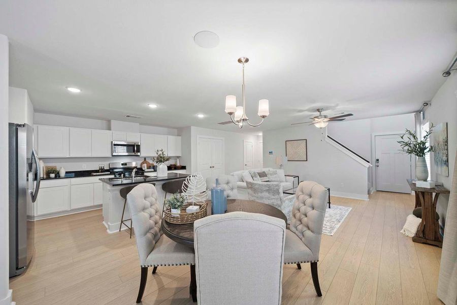 Furnished interior in a model home at Enclave at Cypress in Cypress (Image 19).