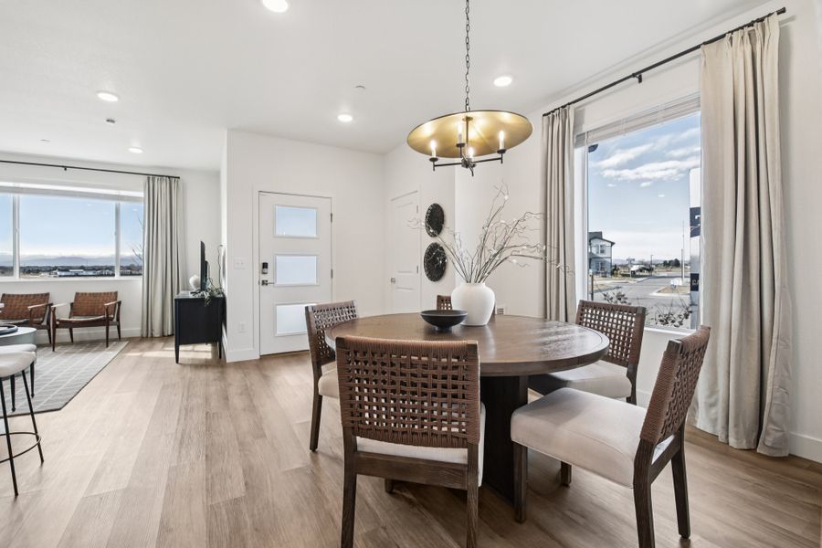 Furnished interior in a model home at Timnath Ranch Townhomes in Timnath (Image 23). Furnished interior in a model home at Timnath Ranch Townhomes in Timnath (Image 23).