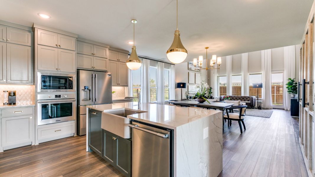 Furnished interior in a model home at Estates at Stacy Crossing in McKinney (Image 25).