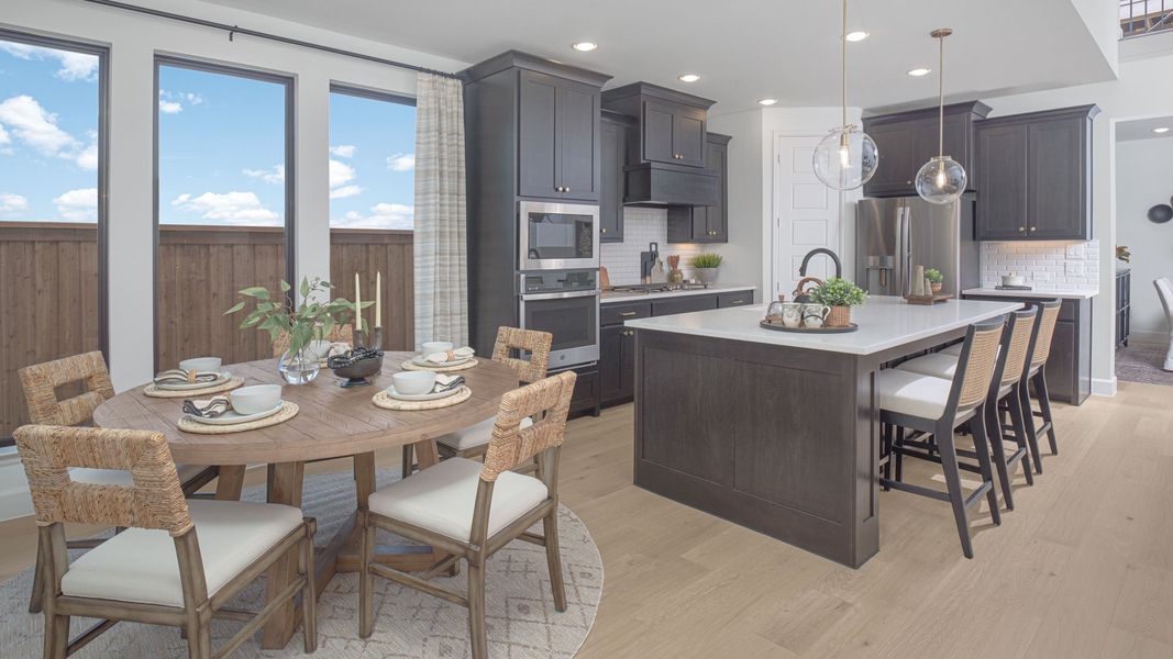 Furnished interior in a model home at Walsh 50' in Fort Worth (Image 7).