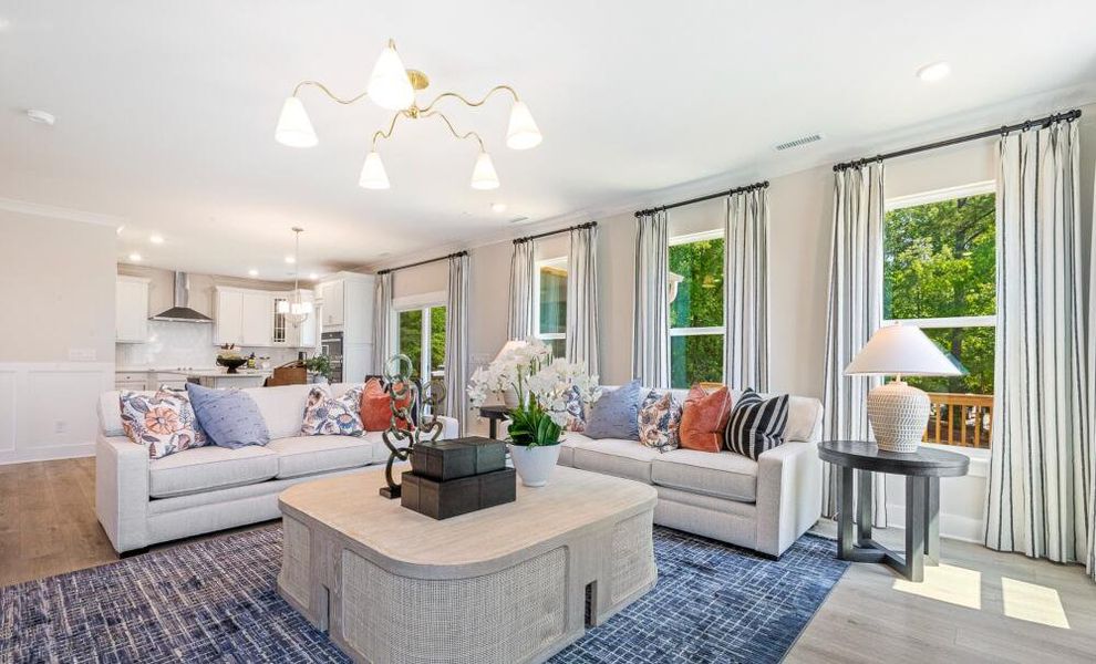 Furnished interior in a model home at Castlewood in Archer Lodge (Image 28). Furnished interior in a model home at Castlewood in Archer Lodge (Image 28).