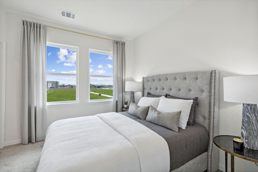 Furnished interior in a model home at Twin Creeks Watters in Allen (Image 31).