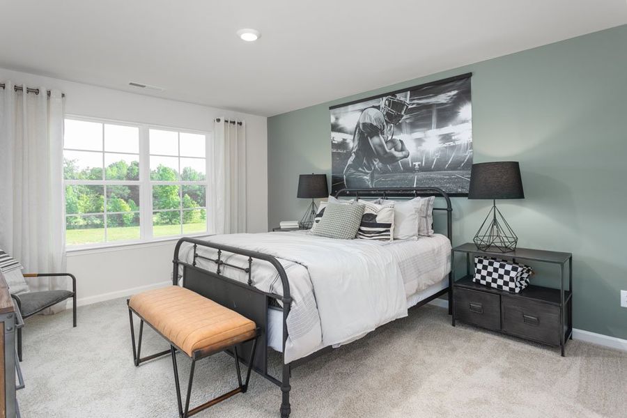 Furnished interior in a model home at Cedar Oaks in Greensboro (Image 22).