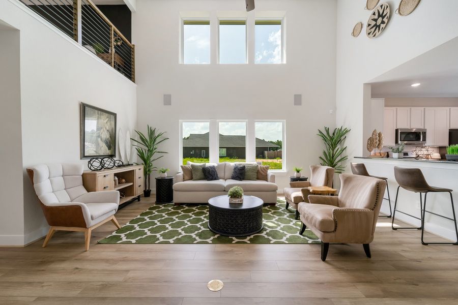Furnished interior in a model home at Magnolia Springs in Montgomery (Image 9).