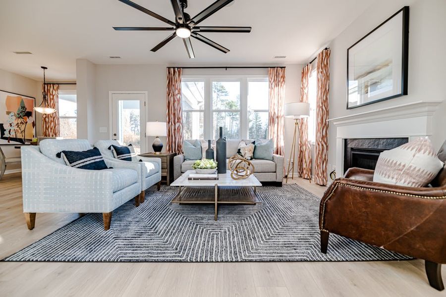 Furnished interior in a model home at Holston in Fuquay Varina (Image 20).