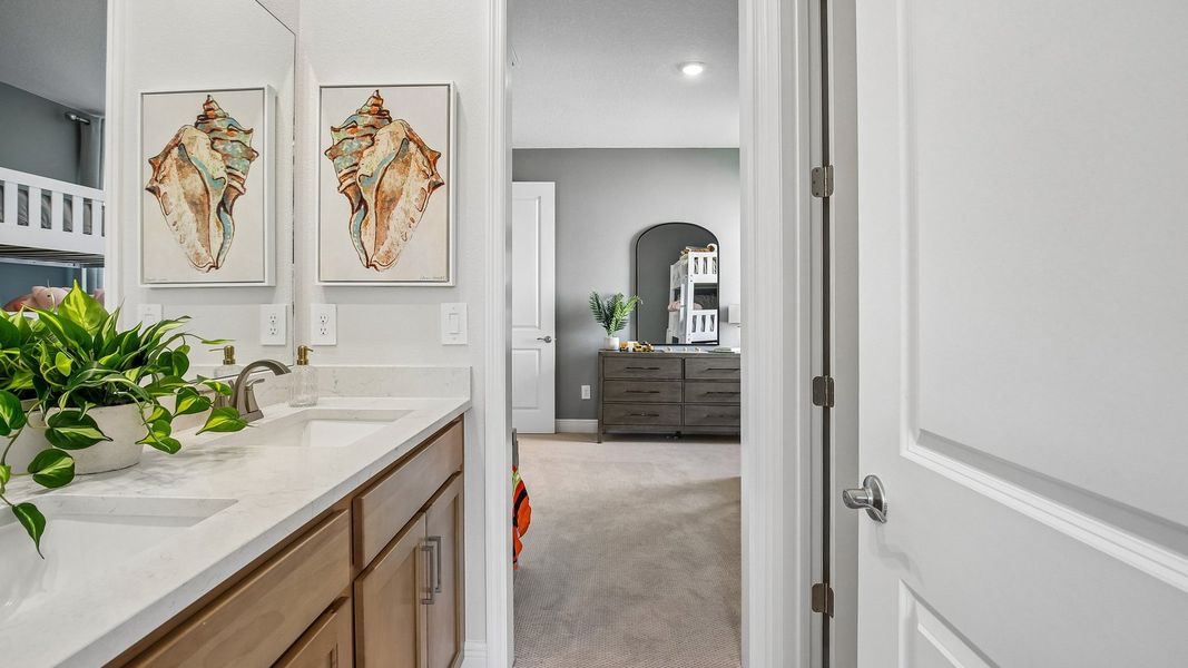 Furnished interior in a model home at Hammock at Two Rivers in Zephyrhills (Image 91).