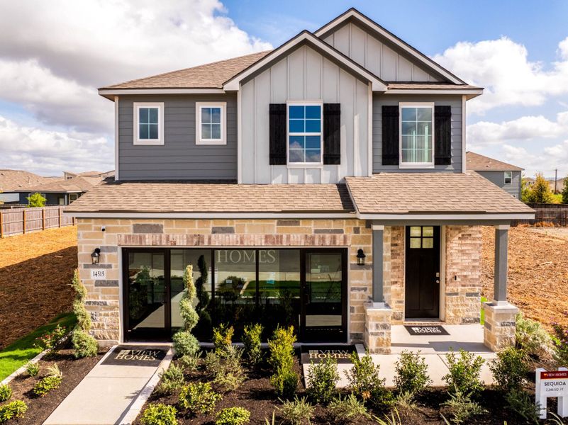 Front exterior of a home in the Talley Fields community, located in San Antonio, TX (Image 1).