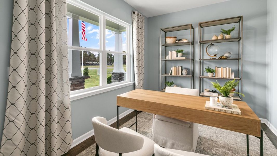 Furnished interior in a model home at Mason Ridge in Spring Lake (Image 17).
