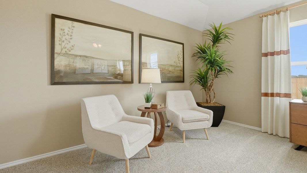 Furnished interior in a model home at Rancho San Gabriel in Georgetown (Image 23). Furnished interior in a model home at Rancho San Gabriel in Georgetown (Image 23).