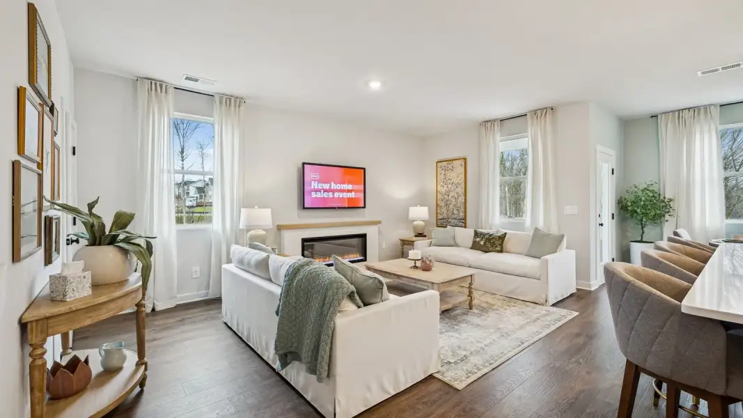 Furnished interior in a model home at Walnut Ridge in Lebanon (Image 49).