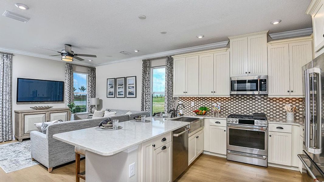 Furnished interior in a model home at Palmero in Nokomis (Image 28). Furnished interior in a model home at Palmero in Nokomis (Image 28).