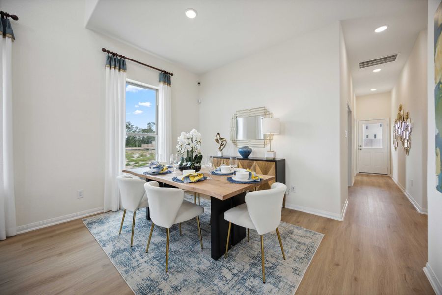 Furnished interior in a model home at Roman Forest in New Caney (Image 7).
