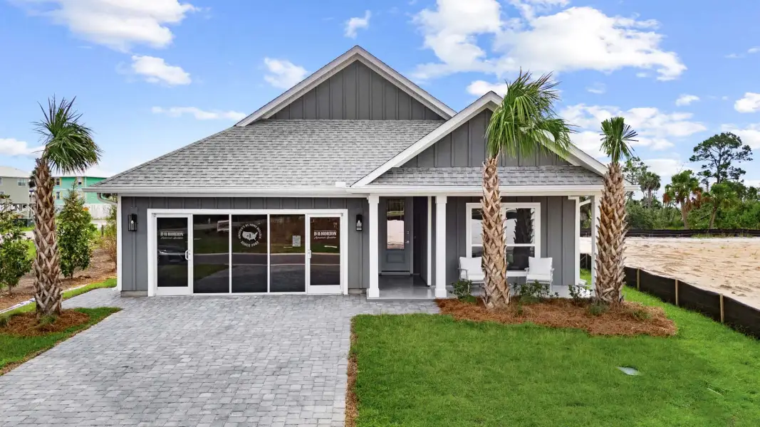 Front exterior of a home in the WindMark Beach Emerald Series community, located in Port Saint Joe, FL (Image 4). Front exterior of a home in the WindMark Beach Emerald Series community, located in Port Saint Joe, FL (Image 4).